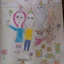 Ксения в конкурсе «Сюрприз в Простоквашино»