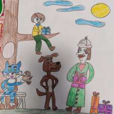 Ева в конкурсе «Сюрприз в Простоквашино»